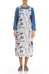 Street Art Linen Overall Dress 1