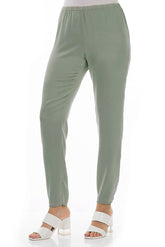 Stylish Pistachio Silk Leggings 3