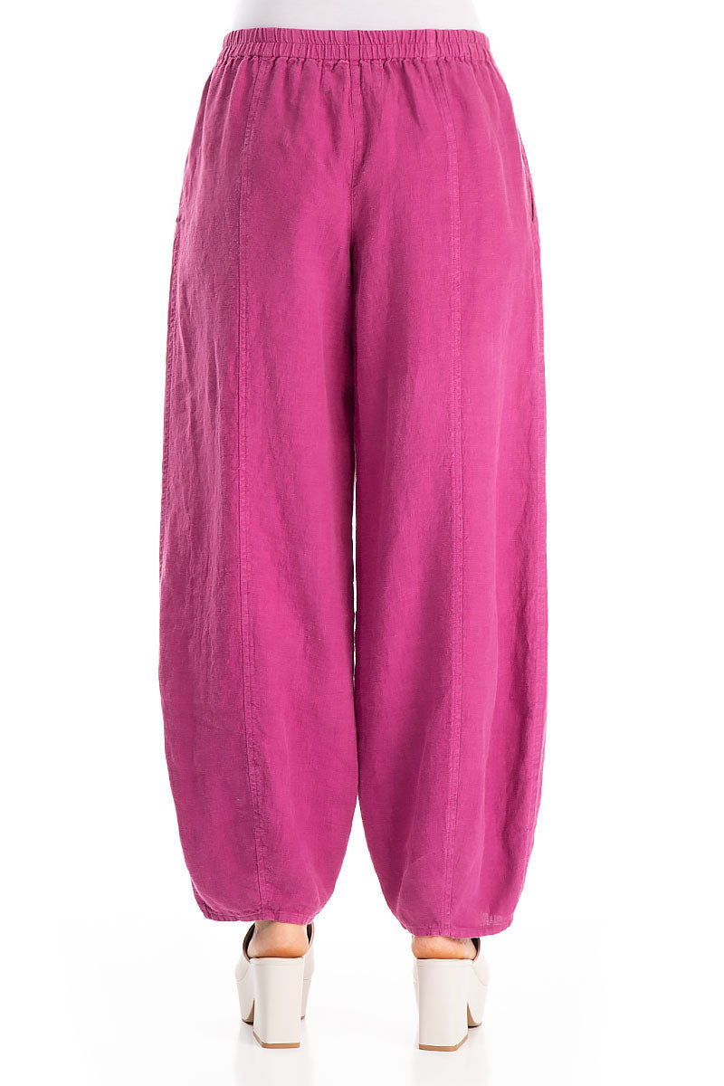 Taper Orchid Linen Trousers