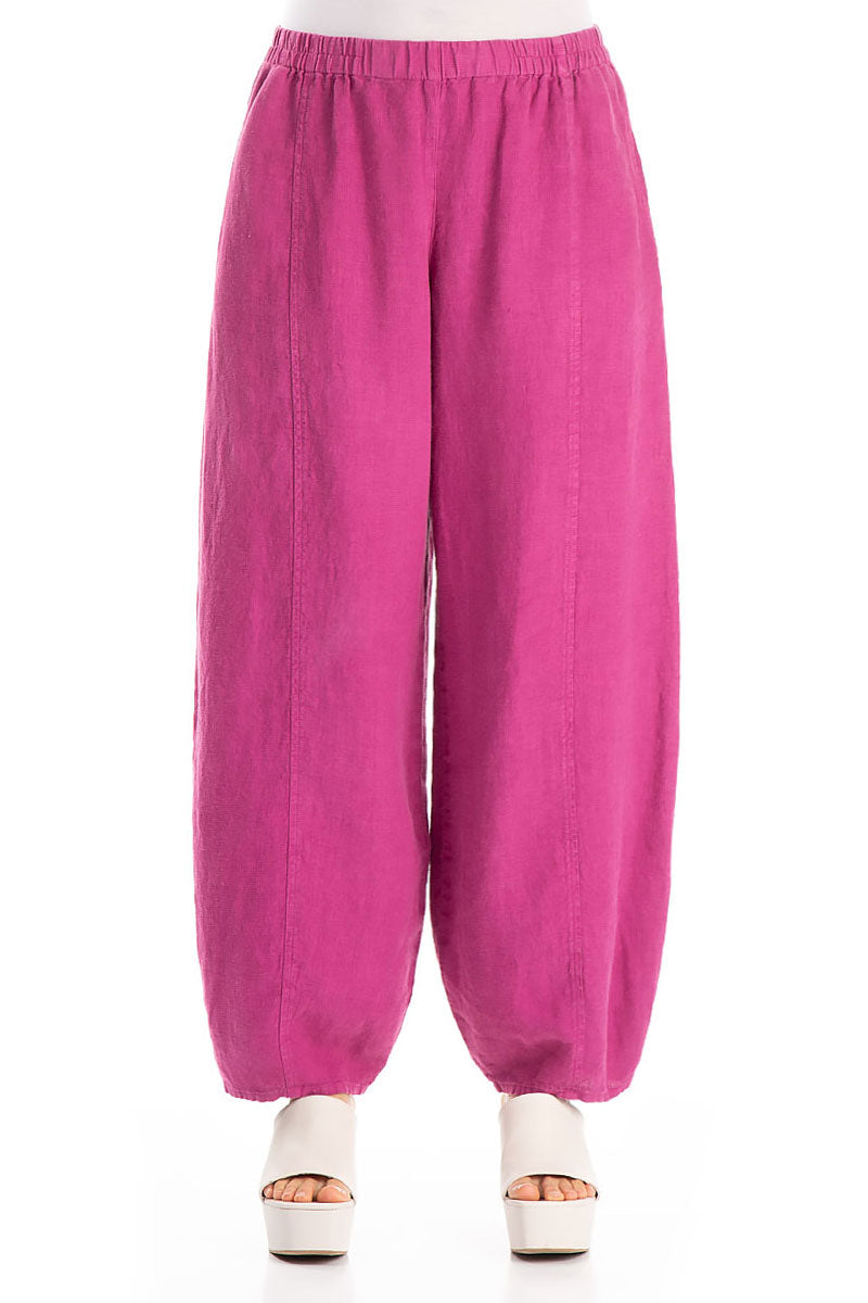 Taper Orchid Linen Trousers