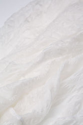 White Textured Kaftan Silk Blouse 5