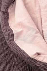 Wide Collar Purple Brown Wool Swing Coat 6