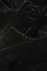 Elegant Black Silk Velvet Dress 6